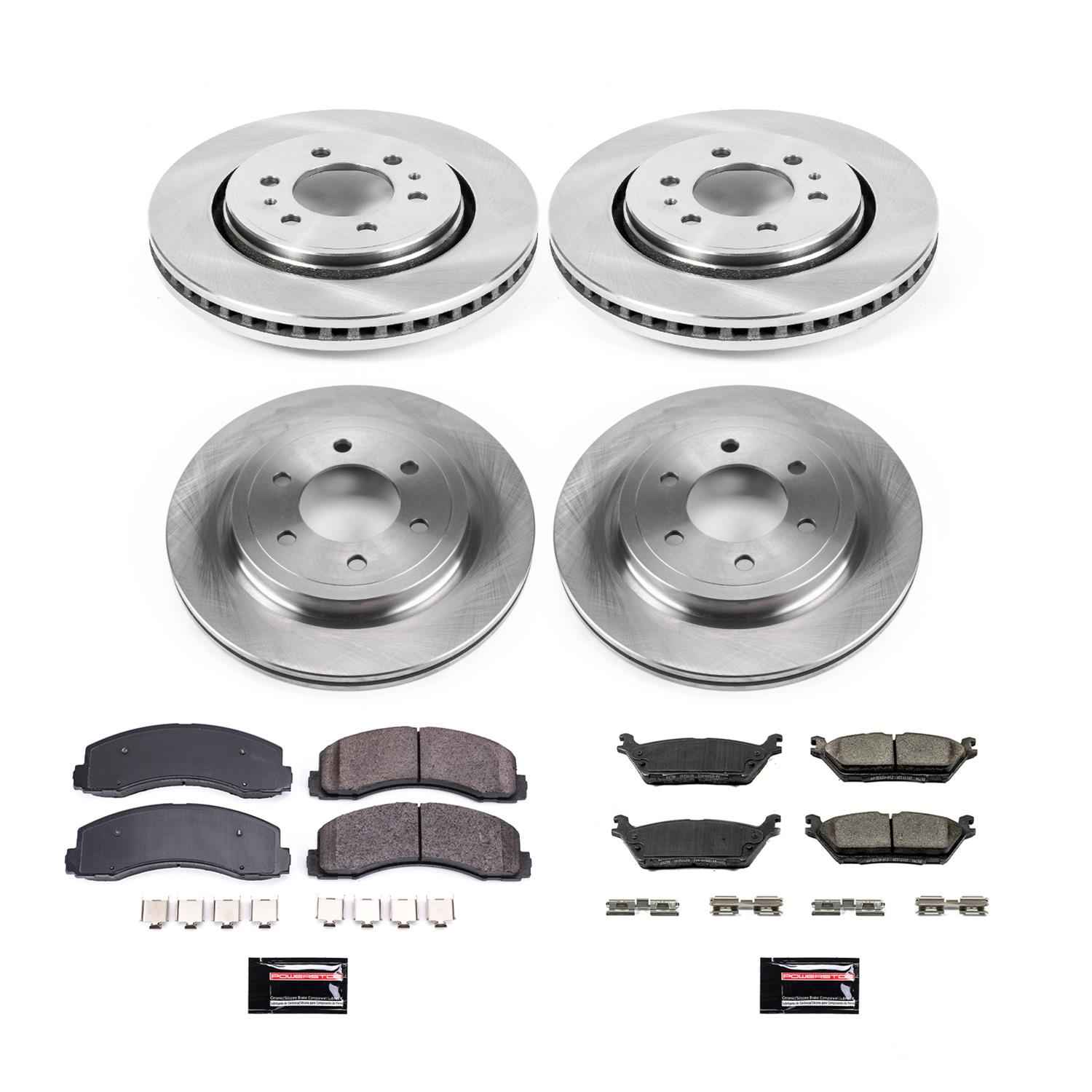 PowerStop Z17 Evolution Plus Stock Replacement Brake Kits for 2018-2021 EXPEDITION, NAVIGATOR, 2018-2020 F-150 - KOE8026
