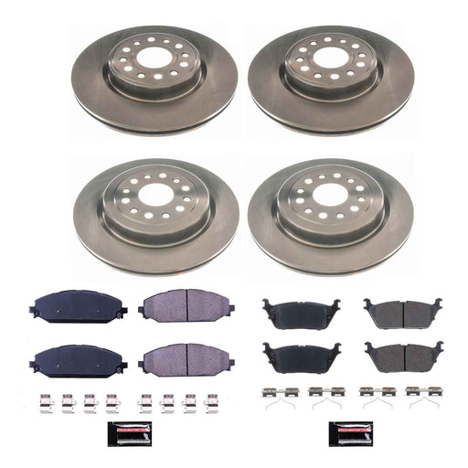 PowerStop Z17 Evolution Plus Stock Replacement Brake Kits for 2019-2025 1500 - KOE8182 PowerStop Autoparts