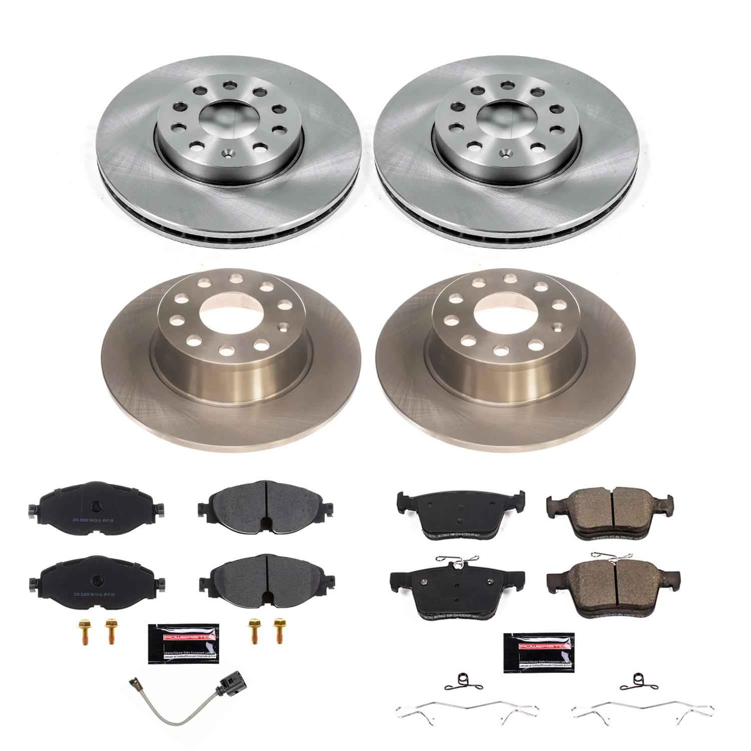 PowerStop Z17 Evolution Plus Stock Replacement Brake Kits for 2019-2024 JETTA - KOE8365