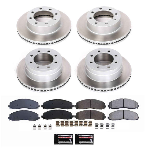 PowerStop Z17 Evolution Plus Semi-Coated Rotor Brake Kits for 2012-2022 F-250 SUPER DUTY, 2013-2022 F-350 SUPER DUTY - SC6405 PowerStop Autoparts
