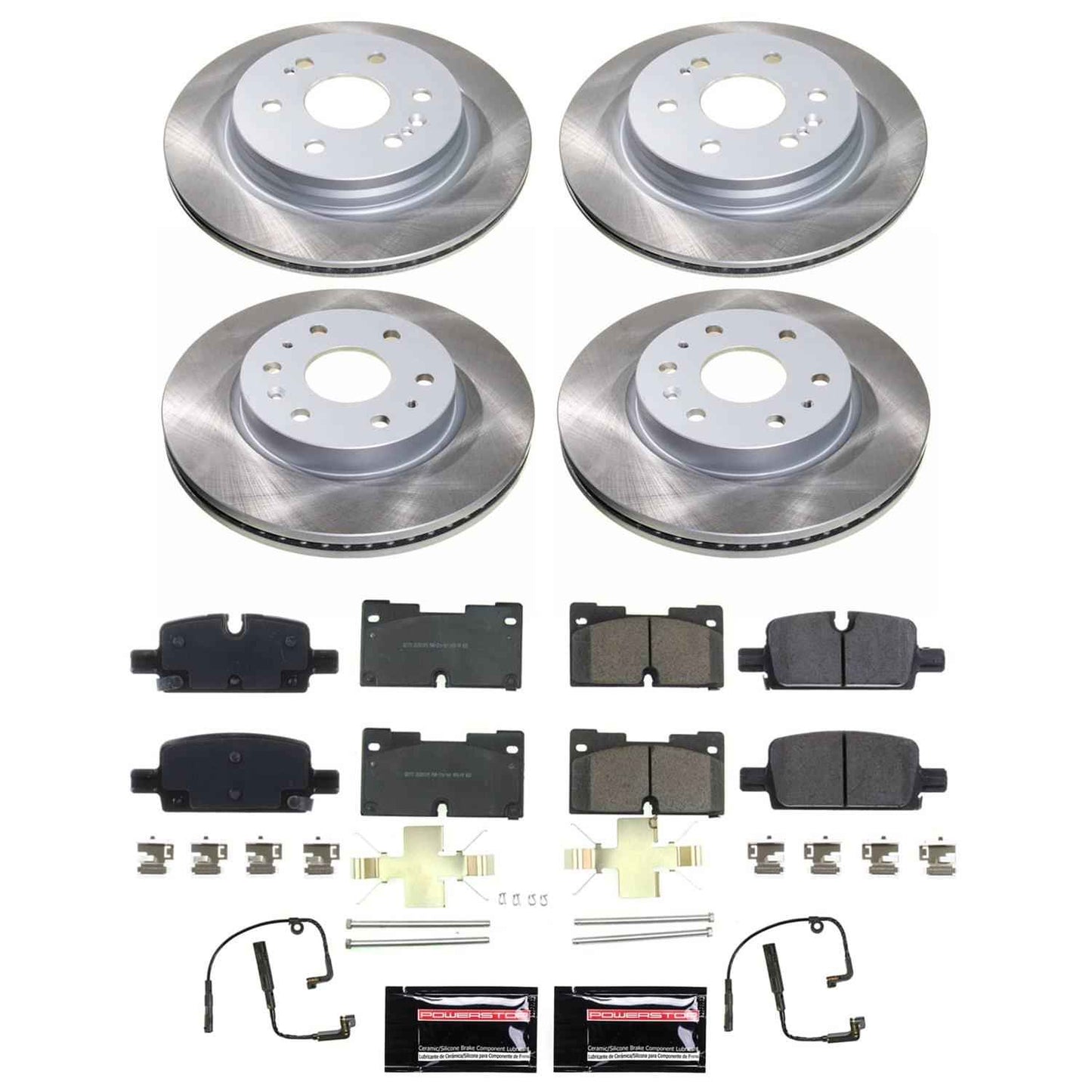 PowerStop Z17 Evolution Plus Semi-Coated Rotor Brake Kits SC8171