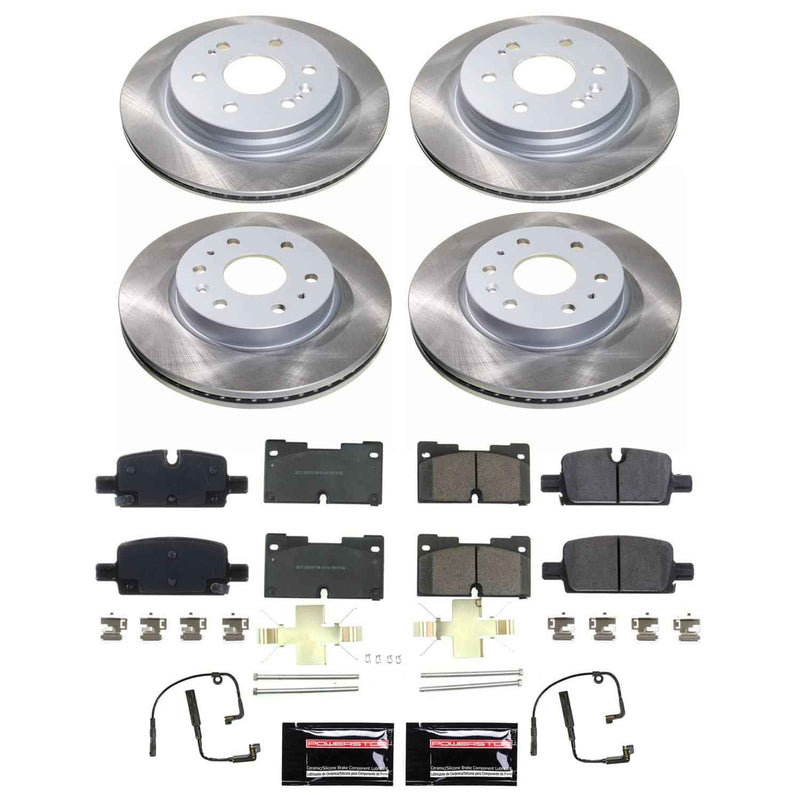 PowerStop Z17 Evolution Plus Semi-Coated Rotor Brake Kits SC8171 PowerStop Autoparts