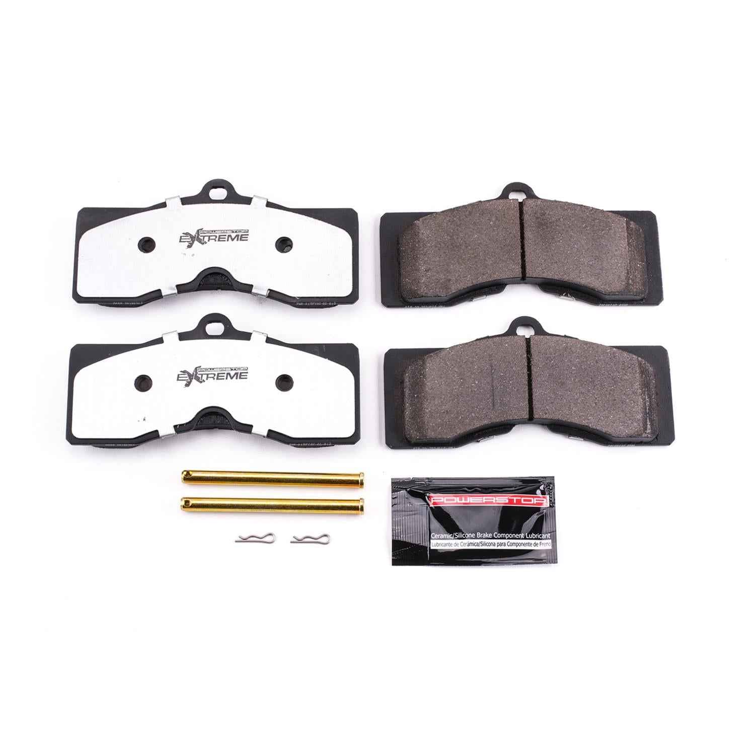 PowerStop Z26 Street Warrior Brake Pads and Hardware Kits for 1969 CAMARO, 1963-1982 CORVETTE - Z26-008
