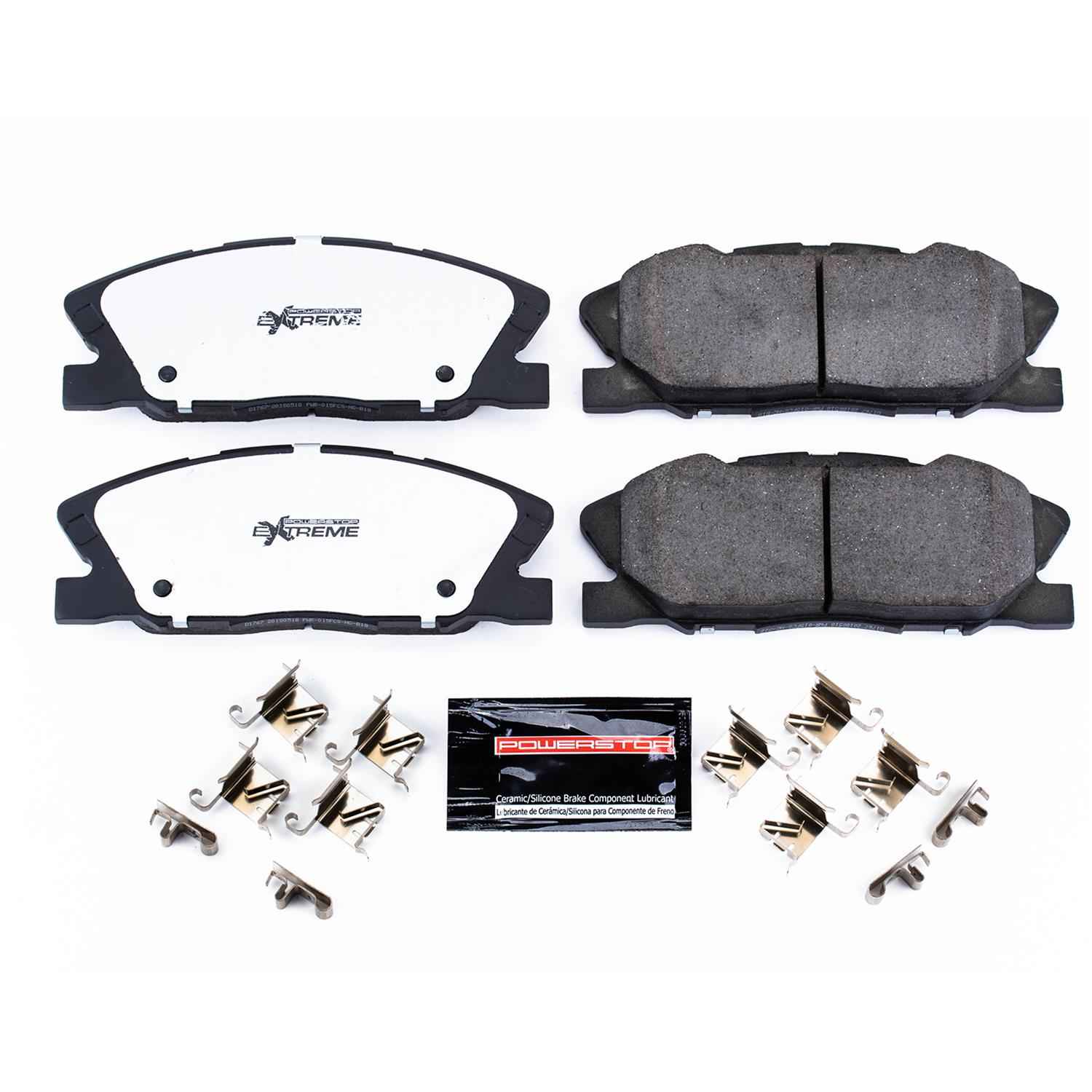 PowerStop Z26 Street Warrior Brake Pads and Hardware Kits for 2014-2023 CHARGER - Z26-1767