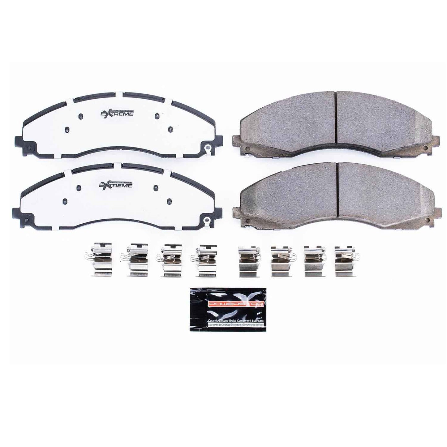 PowerStop Z36 Truck and Tow Brake Pads and Hardware Kits for 2017-2024 F-450 SUPER DUTY, F-550 SUPER DUTY, 2020-2023 F-600 SUPER DUTY - Z36-2018