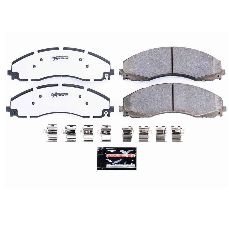 PowerStop Z36 Truck and Tow Brake Pads and Hardware Kits for 2017-2024 F-450 SUPER DUTY, F-550 SUPER DUTY, 2020-2023 F-600 SUPER DUTY - Z36-2018 PowerStop Autoparts