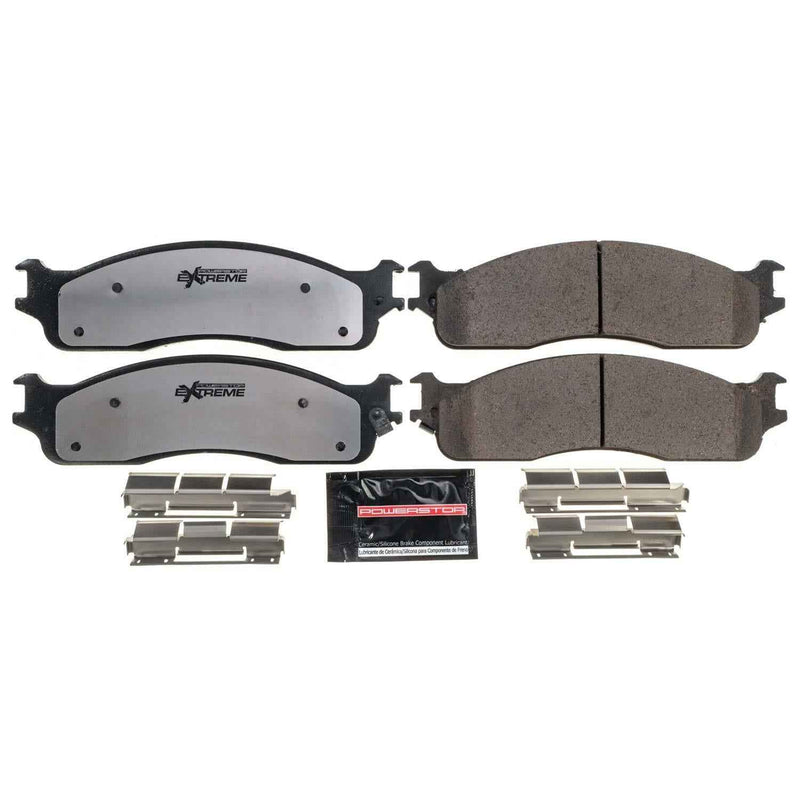PowerStop Z36 Truck and Tow Brake Pads and Hardware Kits for 2003-2008 RAM 3500, RAM 2500, 2006-2008 RAM 1500 - Z36-965 PowerStop Autoparts