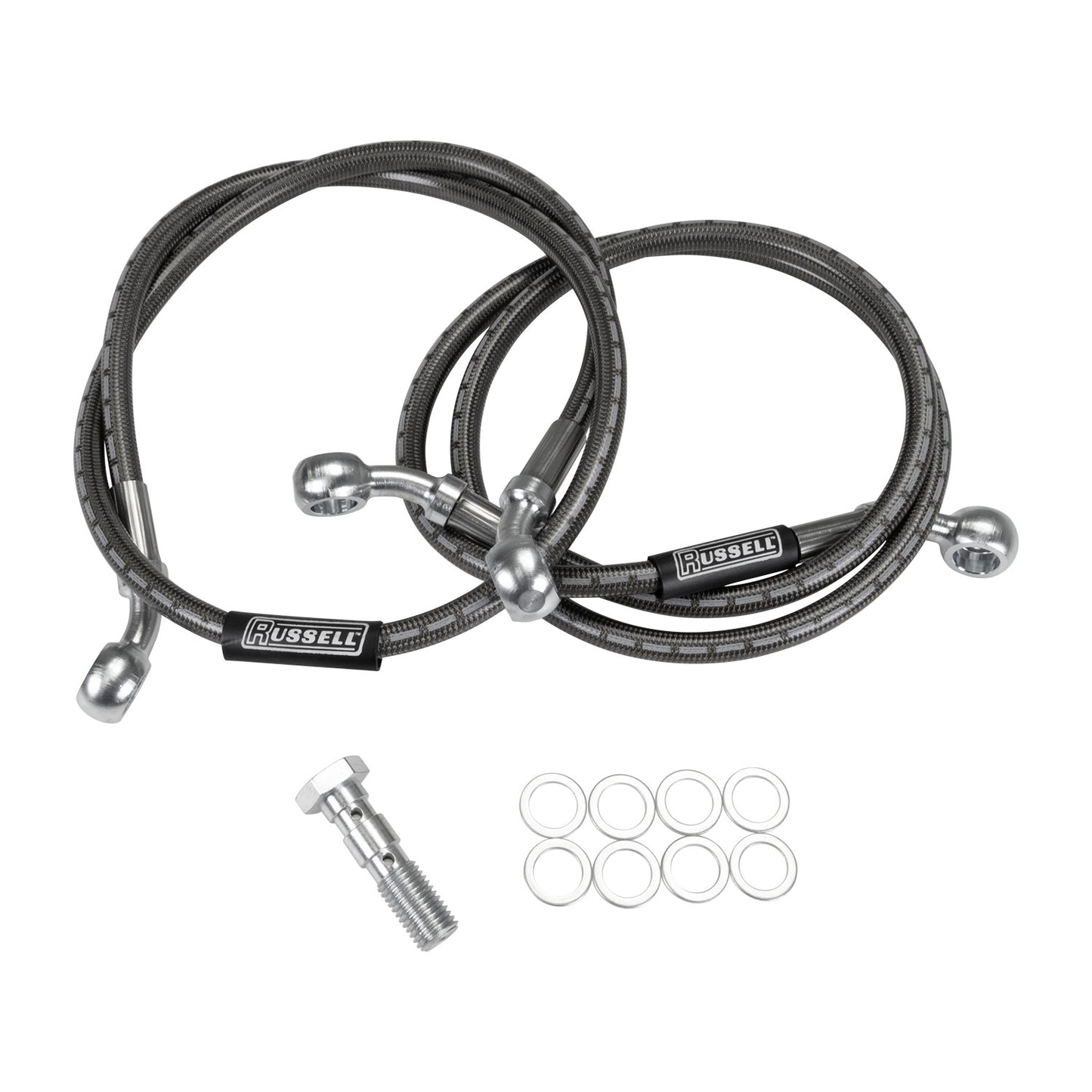 Russell Cycleflex Two-Line Racer Brake Hose Kit For 1994-96 Kawasaki ZX900 - Front