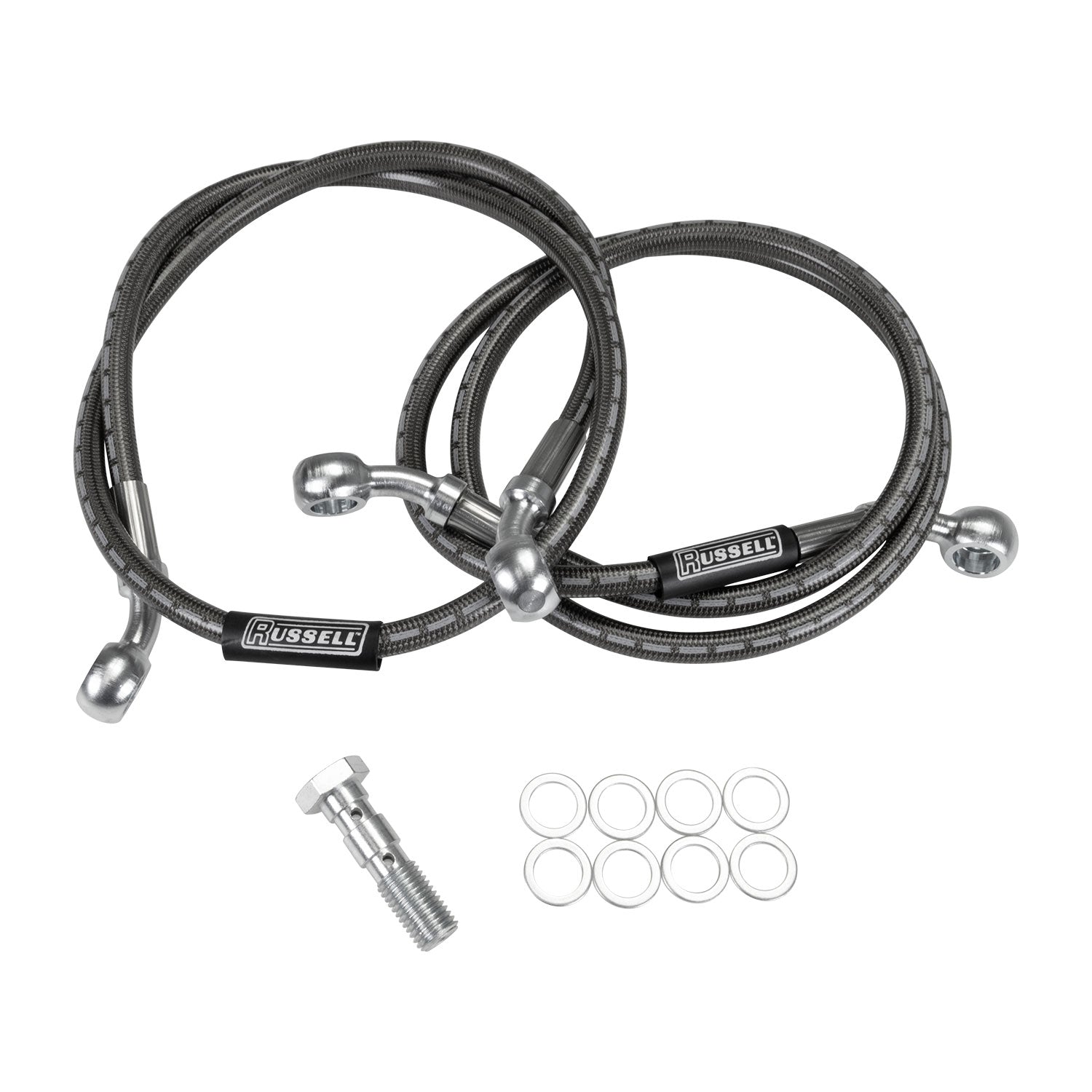 Russell Cycleflex Two-Line Racer Brake Hose Kit For 1994-96 Kawasaki ZX900 - Front