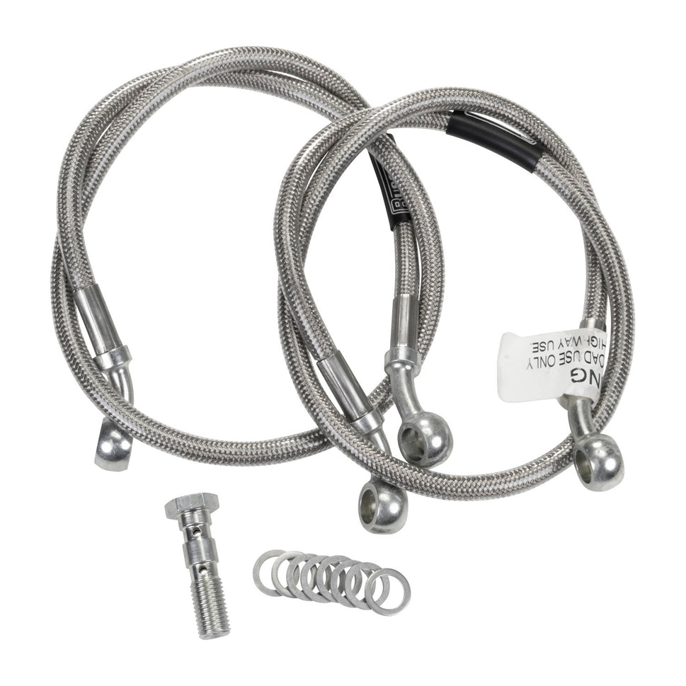 Russell Cycleflex Two-Line Racer Brake Hose Kit For 1995-97 Kawasaki ZX 600R - Front