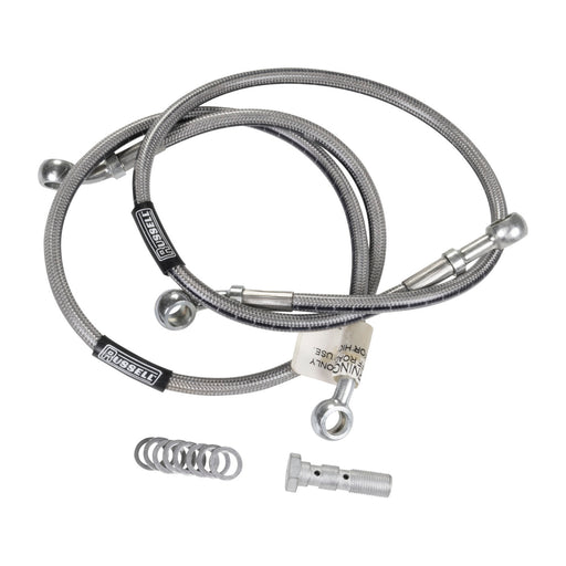 Russell Cycleflex Two-Line Racer Brake Hose Kit For 1995-97 Kawasaki ZX600R - Front EDELBROCK Autoparts