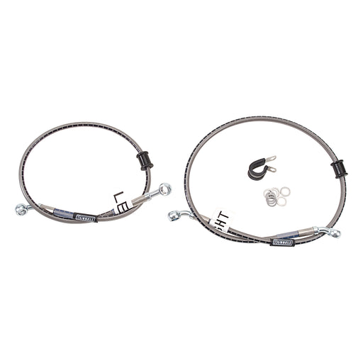 Russell Cycleflex Two-Line Racer Brake Hose Kit For 2007-10 Kawasaki ZX-14 Ninja, 1400cc - Front EDELBROCK Autoparts
