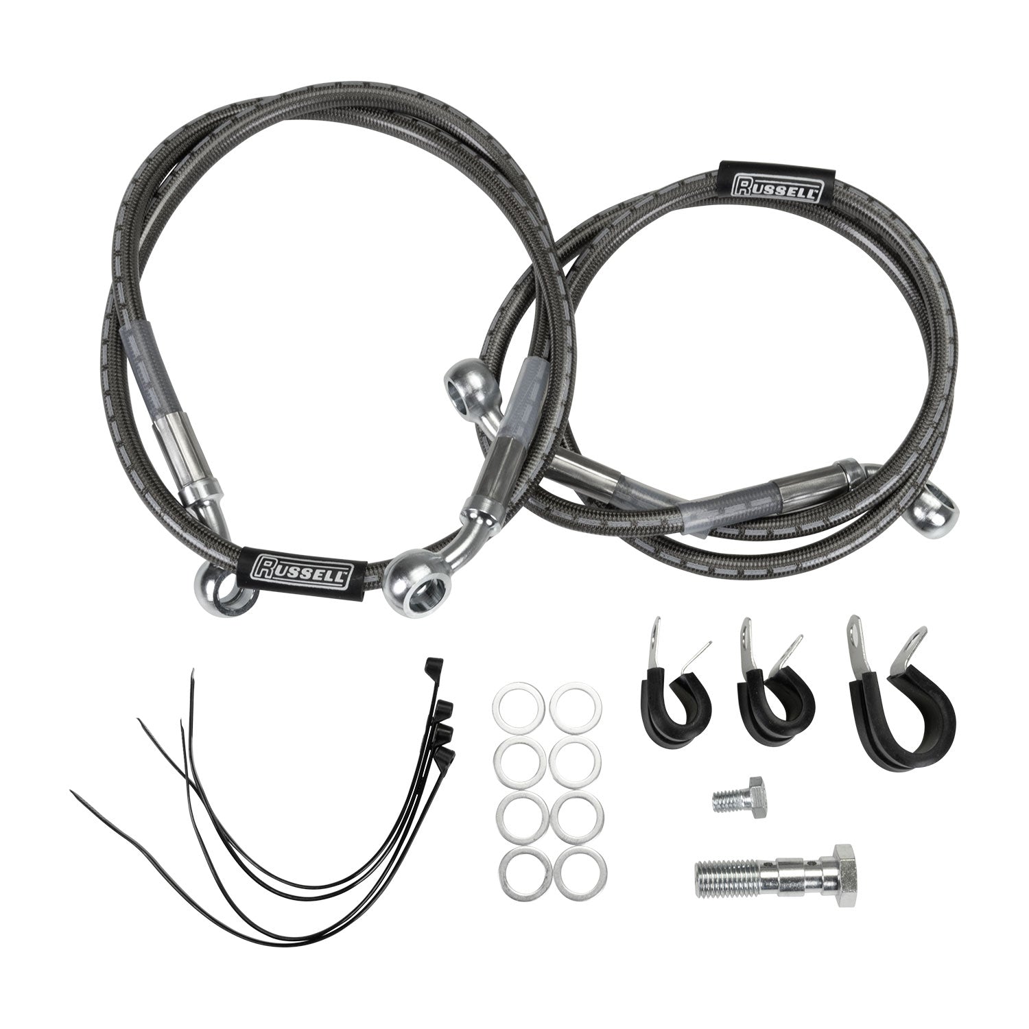 Russell Cycleflex Two-Line Racer Brake Hose Kit For 2003-06 Suzuki SV650