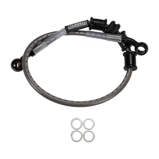 Russell Cycleflex Two-Line Racer Brake Hose Kit For 2013+ Kawasaki ZX6R - Rear EDELBROCK Autoparts