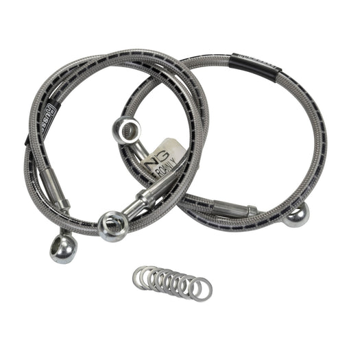 Russell Cycleflex Two-Line Racer Brake Hose Kit For 1998-00 Suzuki GSXR750 - Front EDELBROCK Autoparts