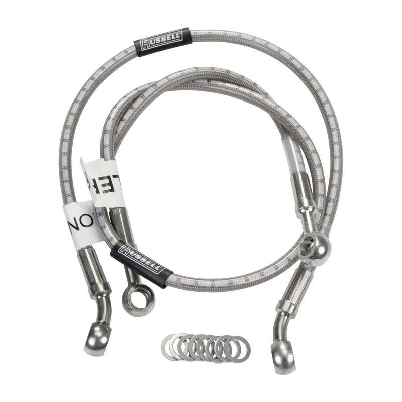 Russell Cycleflex Two-Line Racer Brake Hose Kit For 1998-03 Suzuki TLR1000R - Front EDELBROCK Autoparts