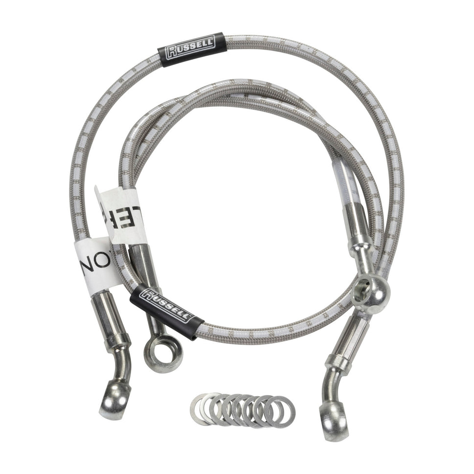 Russell Cycleflex Two-Line Racer Brake Hose Kit For 1998-03 Suzuki TLR1000R - Front