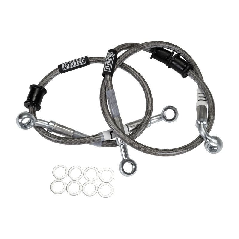 Russell Cycleflex Two-Line Racer Brake Hose Kit For 2005 Suzuki GSX-R1000 - Front EDELBROCK Autoparts
