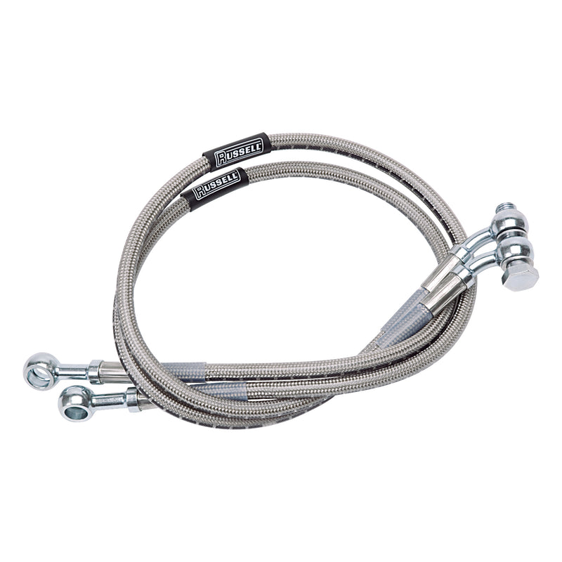 Russell Cycleflex Two-Line Racer Brake Hose Kit For 2004-07 Honda CBR1000RR, 1000cc - Front EDELBROCK Autoparts