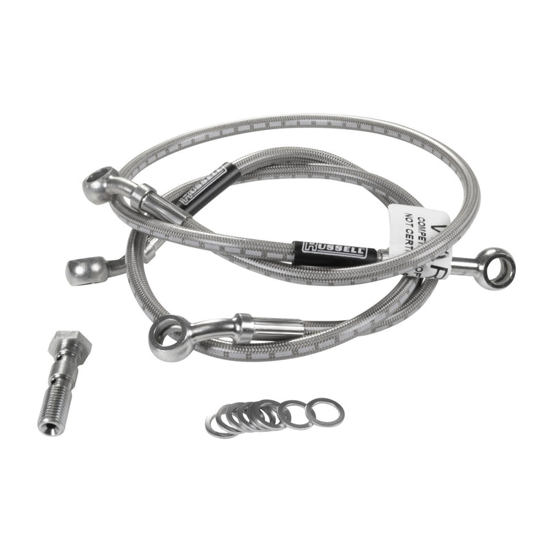 Russell Cycleflex Two-Line Racer Brake Hose Kit For 1998 Honda CBR900RR - Front EDELBROCK Autoparts