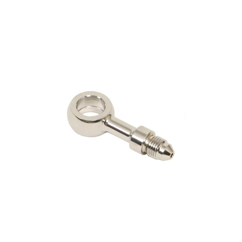 Russell 3AN x 12mm Banjo Straight Adapter Fitting With Chrome Finish EDELBROCK Autoparts