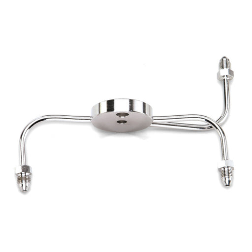 Russell 3AN Front Male Junction Block (Narrow Glide) With Chrome Finish EDELBROCK Autoparts
