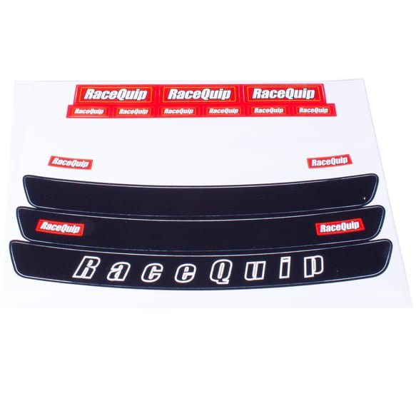 RaceQuip Helmet Visor Strip Decal Sheet RACEQUIP