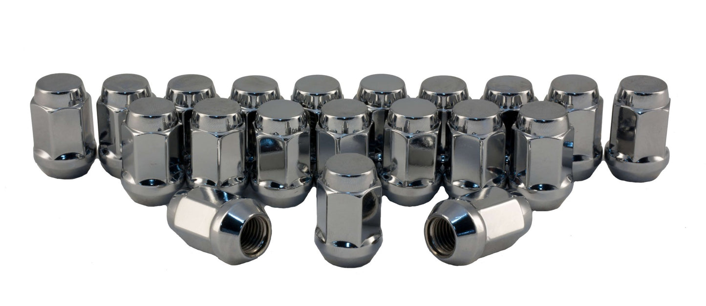 Rocket Racing Wheels C1704H-SET 1/2 Chrome Bulge Acorn Lug Nuts, 3/4 Hex, 20PC RK Rocket Racing Wheels Autoparts