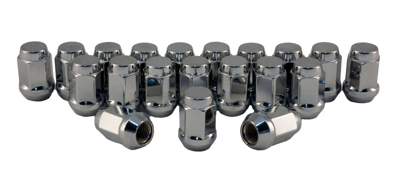 Rocket Racing Wheels C1704H-SET 1/2 Chrome Bulge Acorn Lug Nuts, 3/4 Hex, 20PC RK Rocket Racing Wheels Autoparts