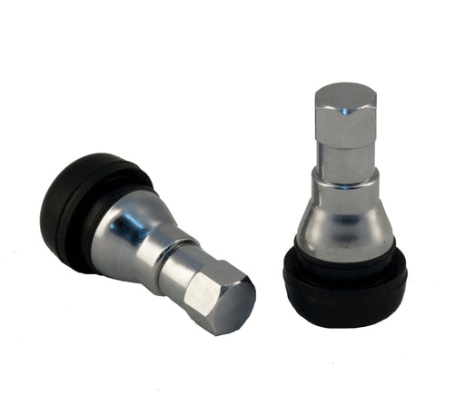 Rocket Racing Wheels C504S Short Chrome Sleeve Rubber Valve Stem RK Rocket Racing Wheels Autoparts