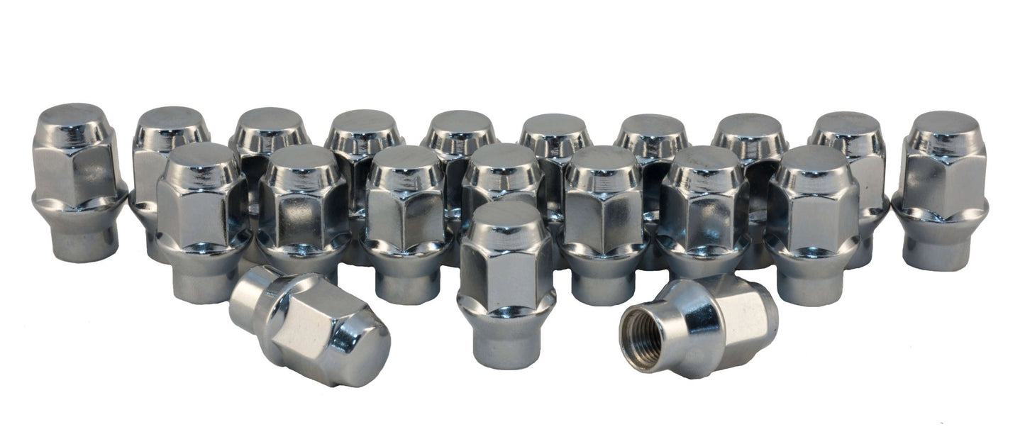 Rocket Racing Wheels C7804-SET 1/2 Chrome ET Style Bulge Acorn Lug Nuts 3/4,20PC RK Rocket Racing Wheels Autoparts