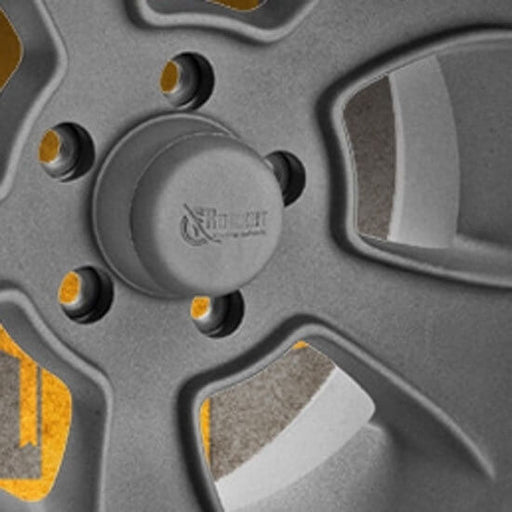 Rocket Racing Wheels RCM-01701 Dome Center Cap - As Cast/Media Blast Finish RK Rocket Racing Wheels Autoparts