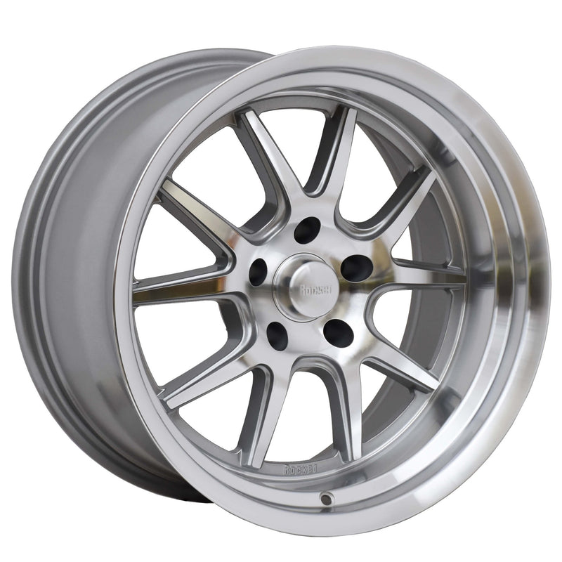 Rocket Racing Wheels TTR19 Attack - Titanium/Machined TTR19-896545 RK Rocket Racing Wheels Autoparts