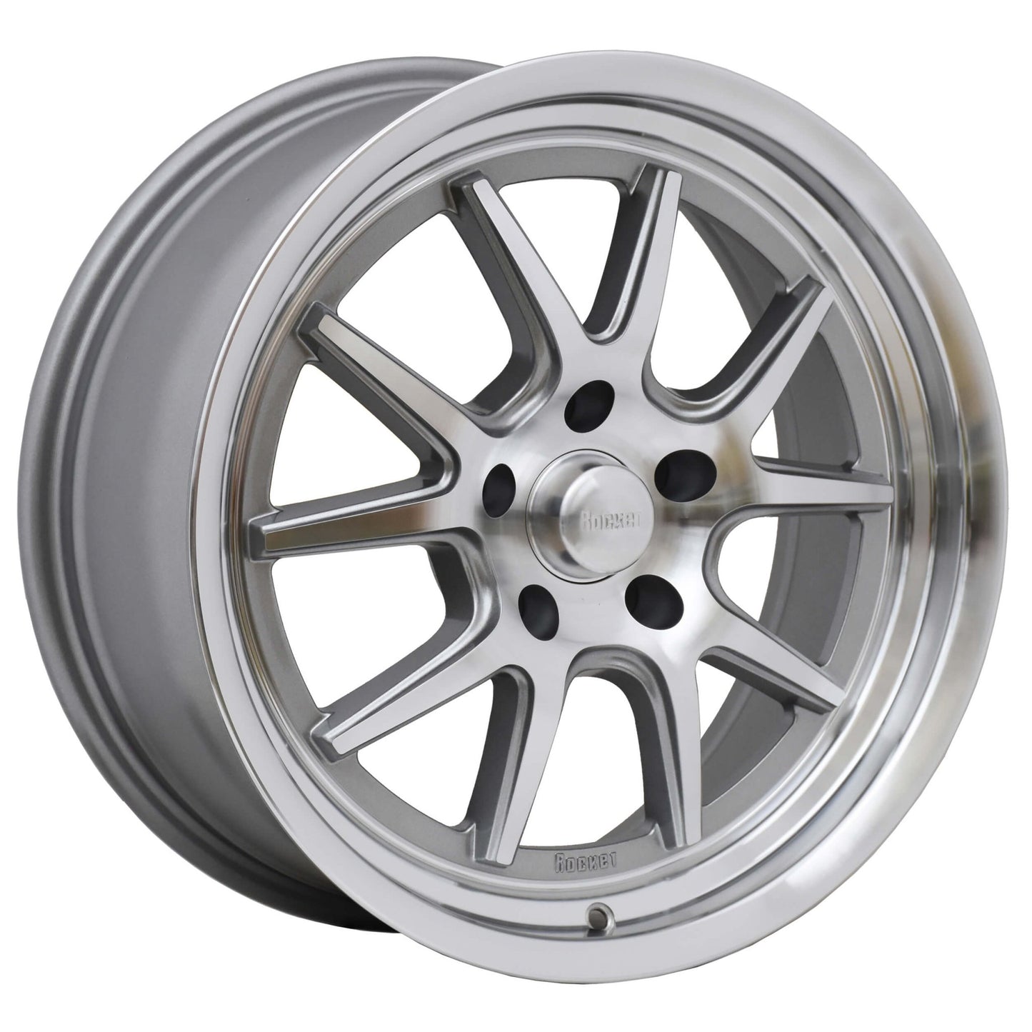 Rocket Racing Wheels TTR19 Attack - Titanium/Machined TTR19-896545 RK Rocket Racing Wheels Autoparts