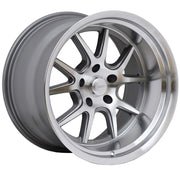 Rocket Racing Wheels TTR19 Attack - Titanium/Machined TTR19-896545 RK Rocket Racing Wheels Autoparts