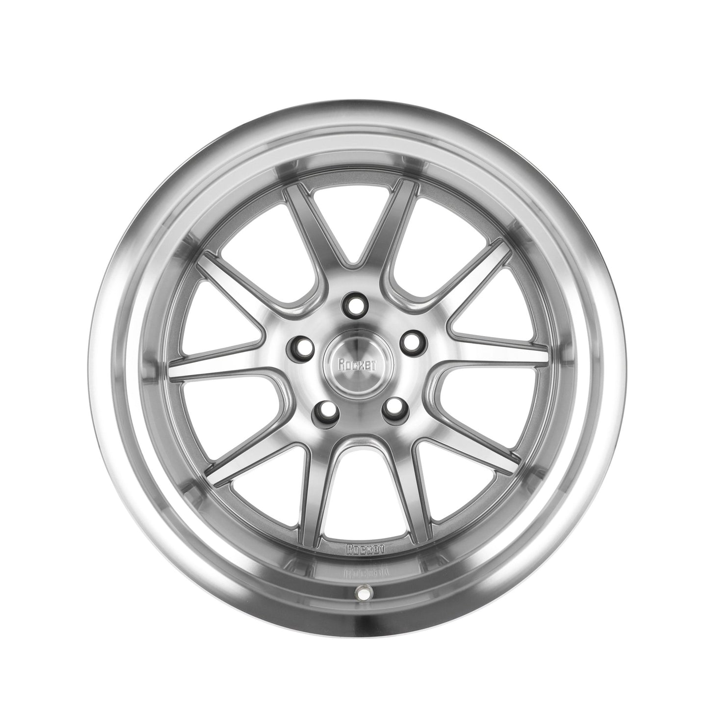 Rocket Racing Wheels TTR19 Attack - Titanium/Machined TTR19-896545 RK Rocket Racing Wheels Autoparts