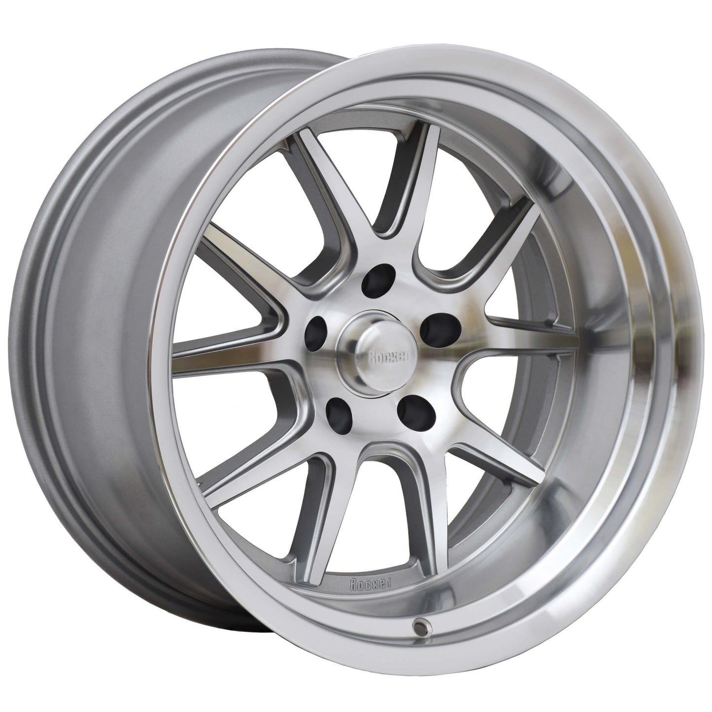 Rocket Racing Wheels TTR19 Attack - Titanium/Machined TTR19-896545 RK Rocket Racing Wheels Autoparts
