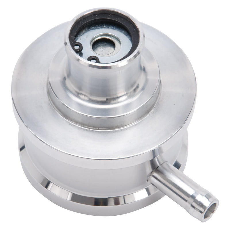 Round Push-in Breather Look PCV Billet Aluminum Polished EDELBROCK Autoparts