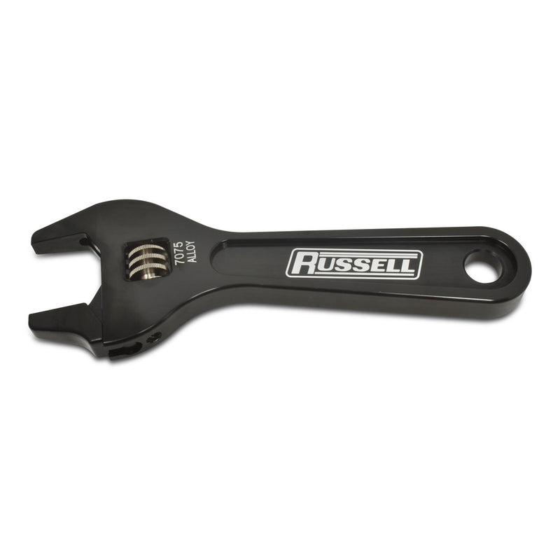 Russell Adjustable Aluminum AN Wrench With Black Anodized Finish RUSSELL Autoparts