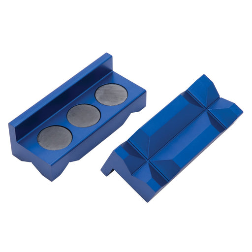 Russell Billet Aluminum Vice Jaws With Blue Anodized Finish RUSSELL Autoparts