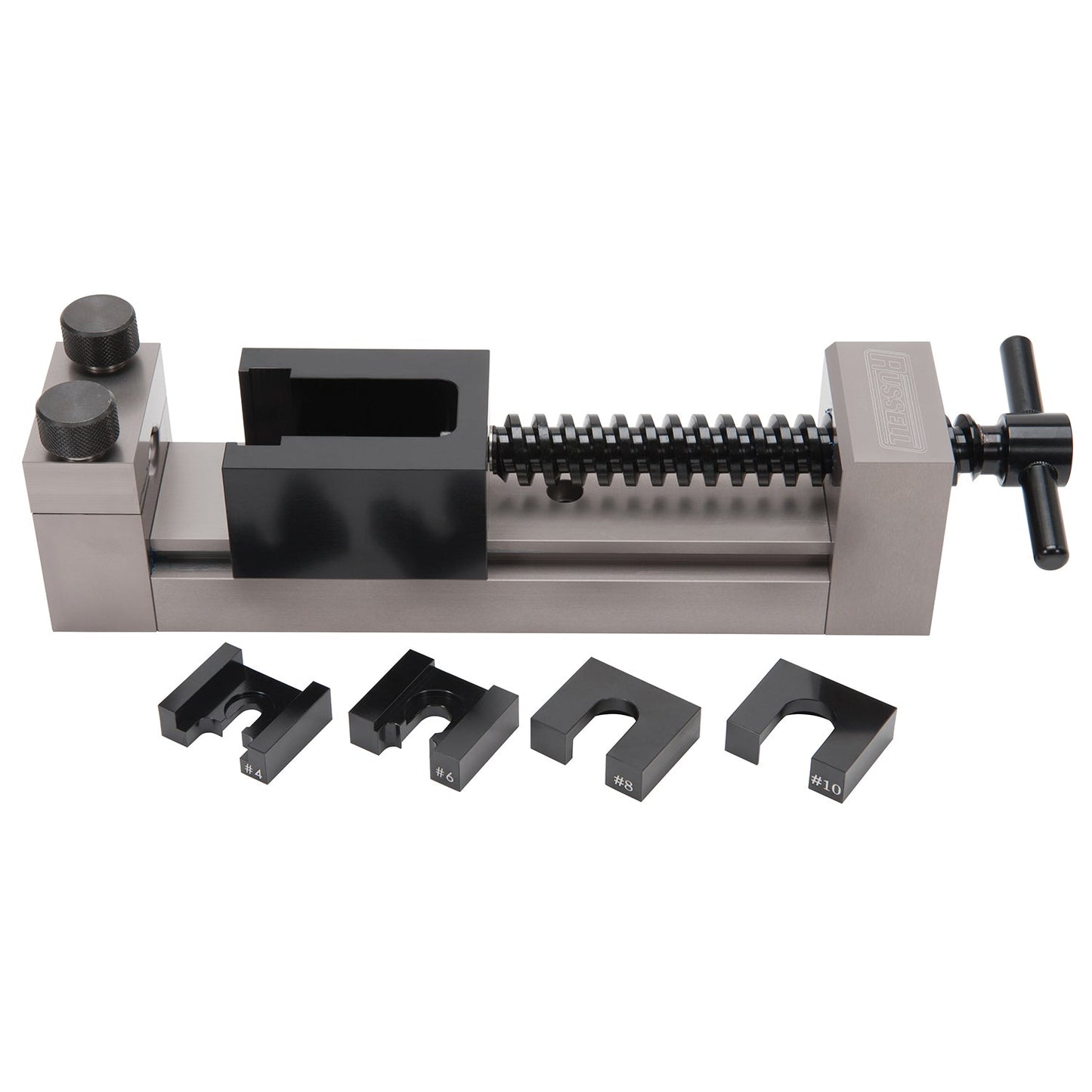 Russell Twist-Lok Hose Assembly Tool With Black & Titanium Gray Anodized Finish RUSSELL Autoparts