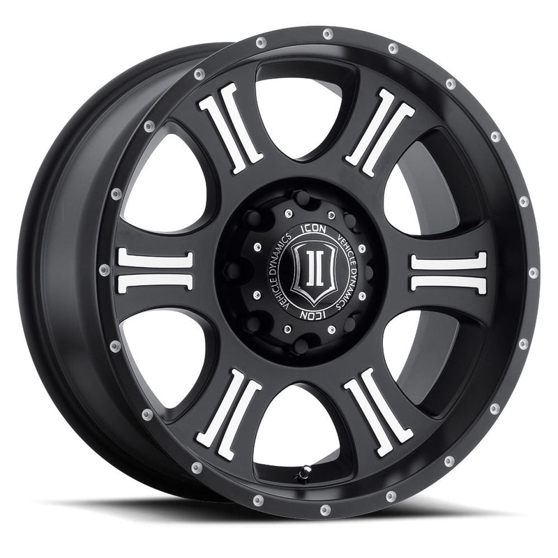 Shield / Black with Machined Logos ICONVEHICLE Autoparts