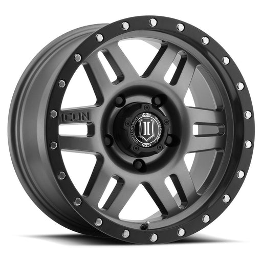 Six Speed / Gunmetal with Black Ring ICONVEHICLE Autoparts