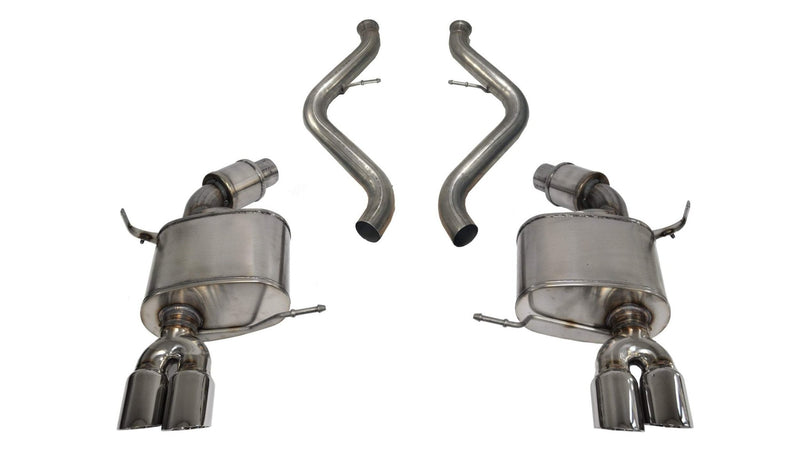Sport / 2.5 in Axle-Back 3.0 in Twin Tips | 2008-2012 BMW M3 E92 E93 (14568) Corsa Autoparts
