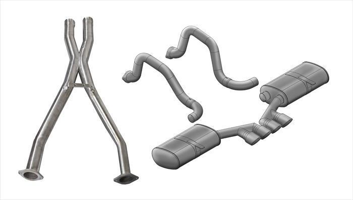 Sport / 2.5 in Cat-Back 3.5 in Tigershark Tips | 1997-2004 Corvette C5 (14139CB) Corsa Autoparts