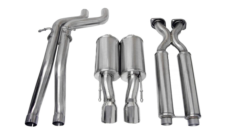 Sport / 2.5 in Cat-Back 4.0 in Single Tips | 2006-2010 Grand Cherokee SRT-8 6.1L (14451) Corsa Autoparts