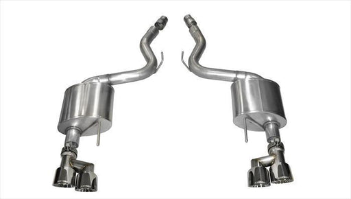 Sport / 3.0 in Axle-Back 4.0 in Twin Tips | 2015-2017 Mustang GT 5.0L V8 Coupe (14334) Corsa Autoparts