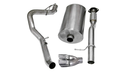 Sport / 3.0 in Cat-Back 4.0 in Twin Tips | 2007-2009 Avalanche Suburban Yukon XL 5.3L 6.0L (14246) Corsa Autoparts