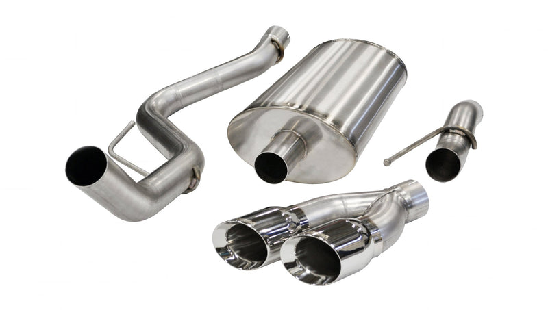 Sport / 3.0 in Cat-Back 4.0 in Twin Tips | 2011-2014 Ford F-150, Raptor 6.2L (14387) Corsa Autoparts