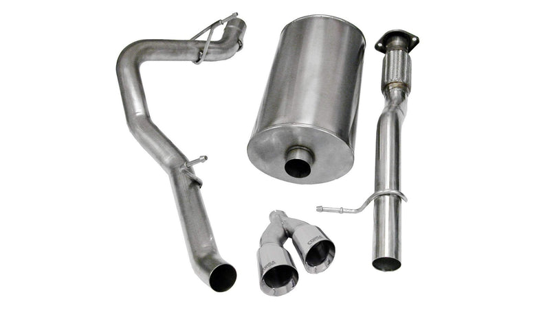 Sport / 3.0 in Cat-Back 4.0 Twin Tips | 2009-2014 Avalanche Suburban Yukon XL 5.3L 6.0L (14914) Corsa Autoparts